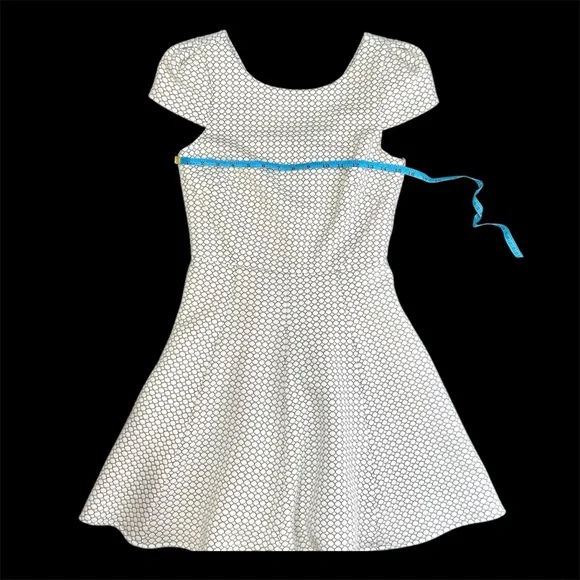 Anthropologie 4.collective Cocktail Party Dress White Geometric NWT Size 2 - Picture 9 of 9
